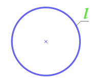 Arealet av en sirkel med omkrets