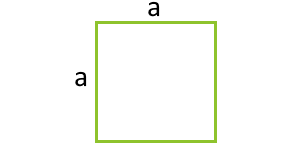 Размер на квадрата чрез своя страна